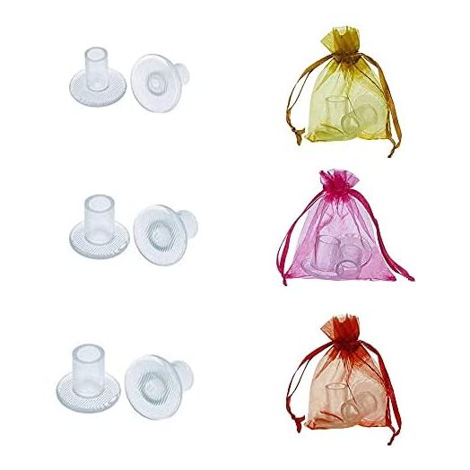 Clear High Heel Protectors,YUBRO 3 Size Soft Heel Covers for Walking on Grass and Uneven Floor(S/M/L)