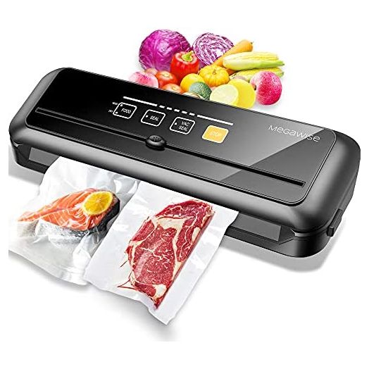 MegaWise 80kpa Vacuum Sealer Machine with Bags and Cutter Included