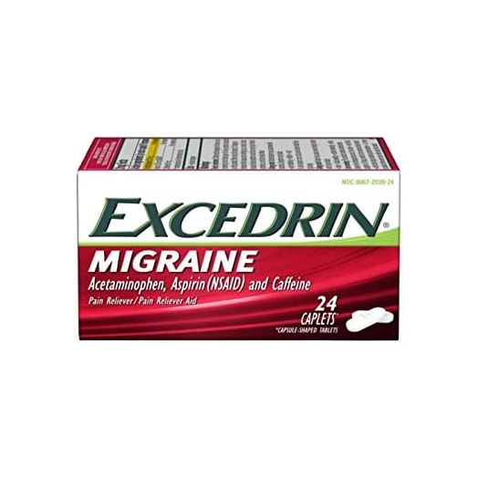 Excedrin Migraine Relief Caplets to Alleviate Migraine Symptoms - 24 count