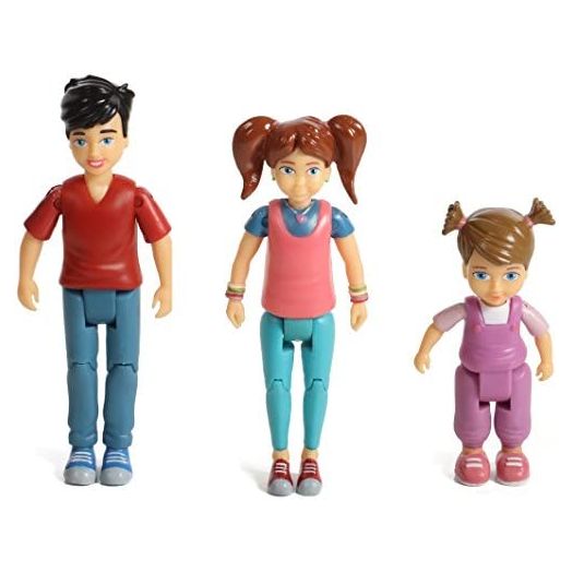 Beverly Hills Sweet Li'l Family Dollhouse People Set of 3 Action Figure Set: Boy, Girl, and Toddler