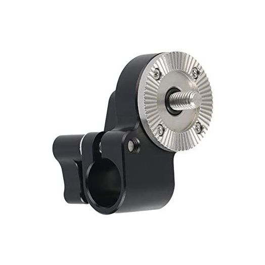 NICEYRIG M6 Thread Rosette Mount to 15mm Single Rod Clamp Compatible with DSLR Camera Rig Railblock Support System - 428