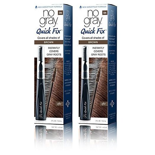 No Gray Quick Fix Instant Touch-Up for Gray Roots (Set of 2, Brown (M. Brown))