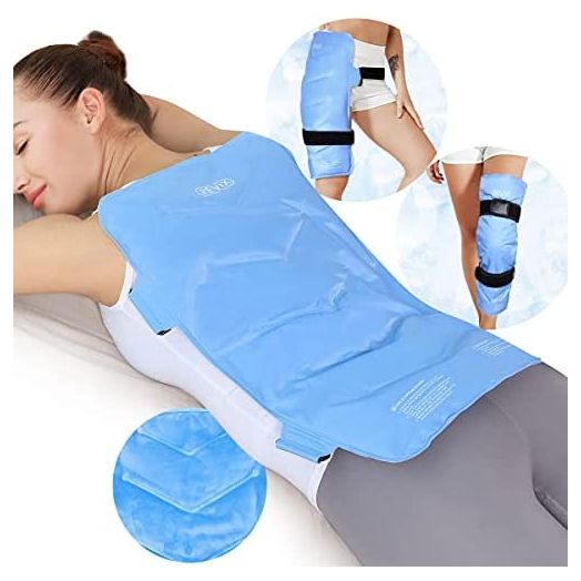 REVIX Full Back Ice Pack for Injuries Reusable Large Gel Ice Wrap for Back Pain Relief from Swelling, Bruises & Sprains by Cold Compression Therapy, XXL