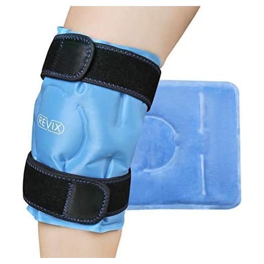 REVIX Ice Pack for Knee Pain Relief, Reusable Gel Ice Wrap for Leg Injuries, Swelling, Knee Replacement Surgery, Cold Compress Therapy for Arthritis, Meniscus Tear and ACL