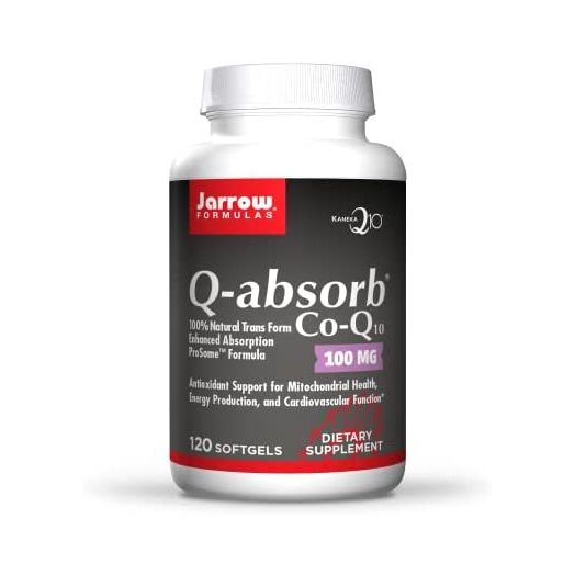 Jarrow Formulas Q-absorb Co-Q10 100 mg - 120 Softgels - High Absorption Co-Q10 - Antioxidant Support for Mitochondrial Energy Production & Cardiovascular Health - Up to 120 Servings