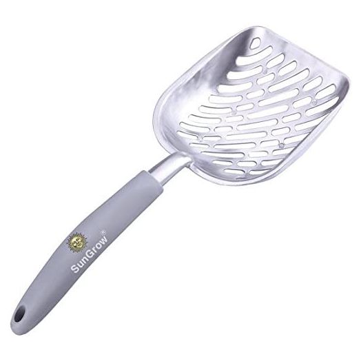 SunGrow Large Cat Litter Scoop, Life Transforming Cat Scooper, Reduces Hand Fatigue, Saves Clear Litter, Makes Scooping Faster and Easier