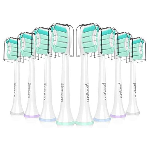 Senyum Replacement Toothbrush Heads for Philips Sonicare Replacement Heads,Compatible with Phillips Sonicare Replacement Brush Head,Electric Toothbrush Heads Refill for Sonic Care Snap On,8 Pack