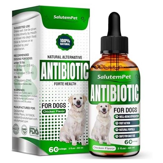 Natural Antibiotics for Dogs | Dog Antibiotics | Supports Dog Allergy Relief | Dog Itch Relief | Dog Allergy Support | Dog Multivitamin | Pet Antibiotics | Dog Antibiotics | 2 Oz