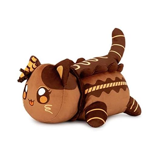 Chocolate Cat Stuffed Animal Plush,Soft Meemeows Cat Plush Doll Birthday, Party Gift for Kids Girlfriend and Sisters