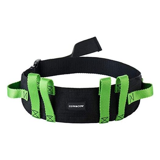 COW&COW Gait Belt (28inch-52inch), 6 Handles, Quick Release Buckle