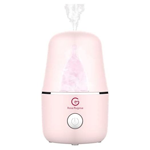 ROSA RUGOSA® Menstrual Cup Sterilizer, Steamer Cleaner 3-in-1 for Cleans, Dries, and Stores Your Period Cup- Auto Shut-Off- Leak-Free - Eliminates up to 99.9%