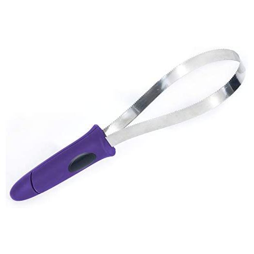 BOTH WINNERS Dual-Sided Shedding Blade with Stainless Steel Blade De-Shedding Tool for All Dog Coat Types- Soft Touch Grip