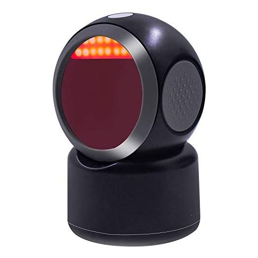 1D 2D QR Desktop Barcode Scanner, Symcode Omnidirectional Hands-Free Automatic USB Barcode Reader Scanner, Capture Barcodes from Mobile Phone Screen, Automatic Image Sensing Barcode Scanner