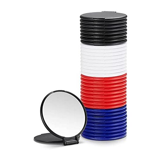 Compact Mirror Bulk, Round Makeup Mirror for Purse, Set of 36 (4-Color)
