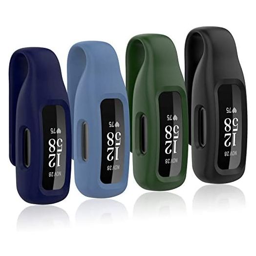 Huadea Clip Case Compatible with Fitbit Inspire 2, Silicone Clip (4 Pack)