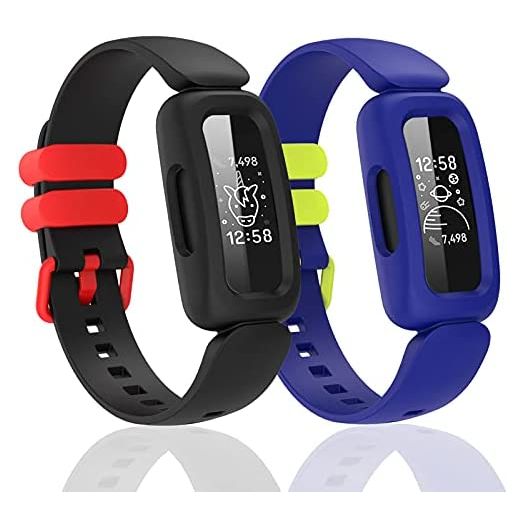 Silicone Bands for Fitbit Ace 3, Waterproof Soft Replacement Bands for Ace 3 Bands for Kids Boys Girls