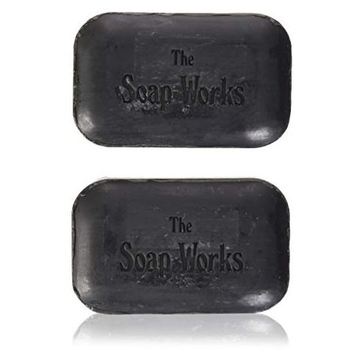 Soap Works Coal Tar Bar Soap (Black) (110g/bar) 2 bars