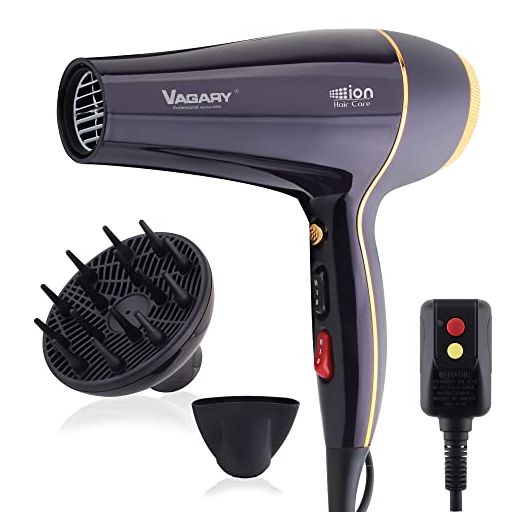 VAGARY Professional Salon Hair Dryer 2200w, Negative Ionic Blow Dryer, Powerful AC Motor Blow Dryer