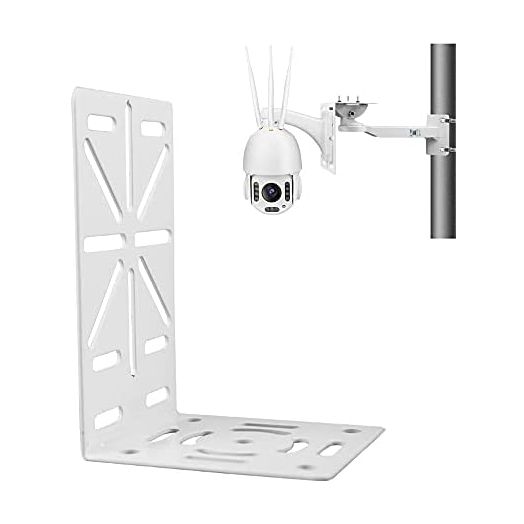 compcctv L-Shape Dome Camera Bracket,Universal Wall Ceiling Mount Bracket for Security CCTV Hikvision Dome Camera, CCTV Security Ball Machine Camera Mount Bracket