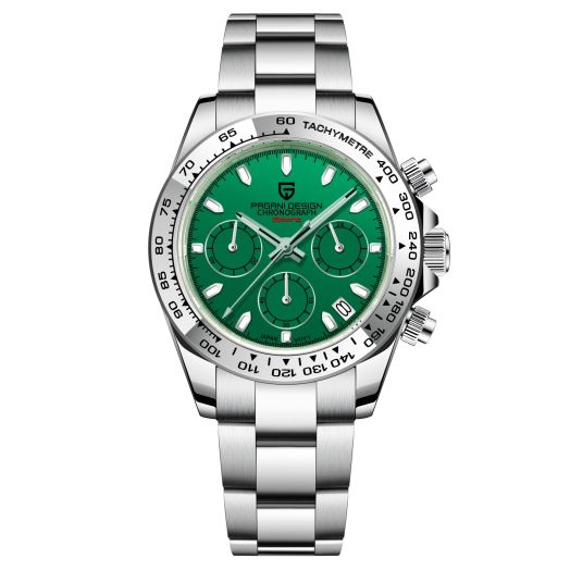 CEYADG PAGANI DESIGN Men's Watches Japanese Movement chronograph 43mm Sport Waterproof Stainless Steel Strap Sapphire Glass Wrist watches for men