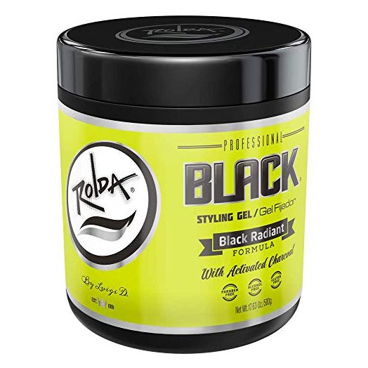 Rolda Black Styling Hair Gel Extra Strong Hold 17.6oz