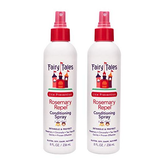 Fairy Tales Rosemary Repel Daily Kid Leave-In Conditioning Spray- Conditioning Lice Spray for Kids for Lice Prevention, 8 Fl Oz (Pack of 2)