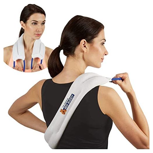 Carex Bed Buddy Heat Pad and Cooling Neck Wrap - Microwave Heating Pad for Sore Muscles - Cold Wrap Pack for Aches and Pain