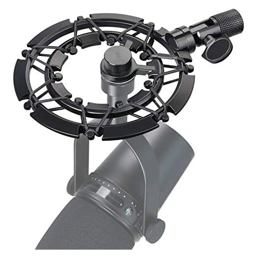 MV7 Shock Mount Compatible with Shure MV7 Microphone, MV7 Shock Mount Reduces Vibration Noise Matching Mic Stand Boom Arm by SUNMON