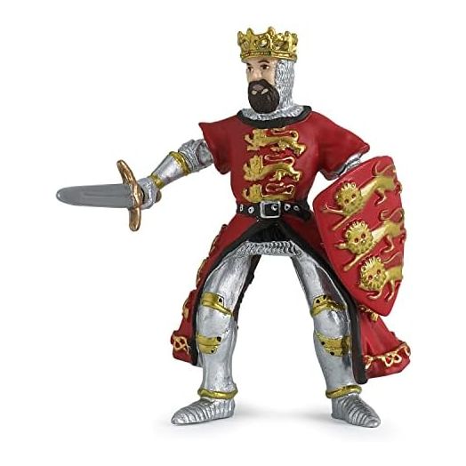 Papo -Hand-Painted - Figurine -Medieval-Fantasy -Red King Richard -39338 - Collectible - for Children - Suitable for Boys and Girls - from 3 Years Old
