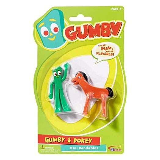 NJ Croce Gumby & Pokey Mini Bendable Pair