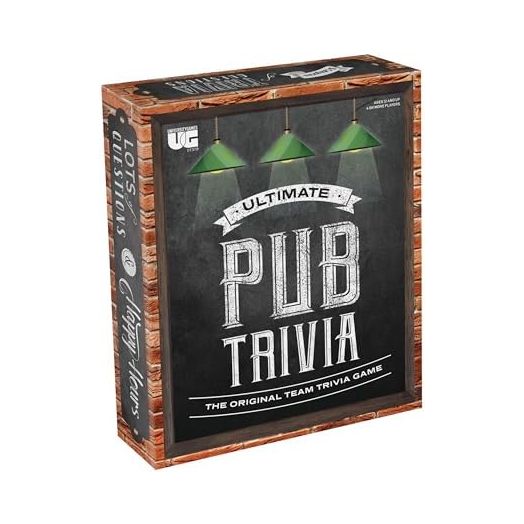 University Games | Ultimate Pub Trivia Team in the Pursuit of Trivial Knowledge Party Game for Adults, Teams play for 4 or More Players Ages 12 and Up
