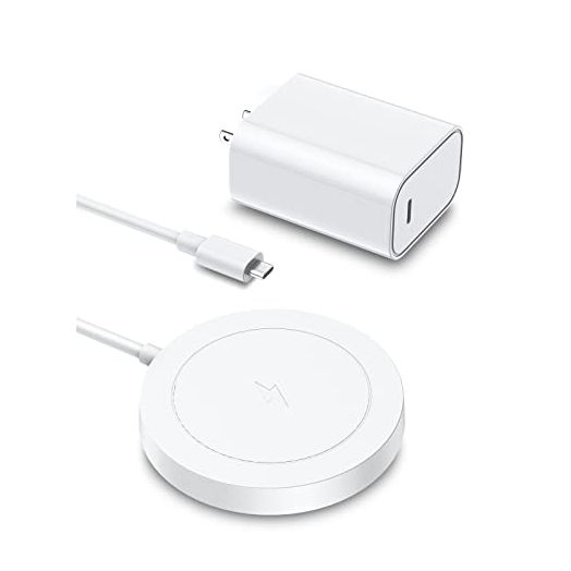 Magnetic Wireless Charger, Charging Pad with 20W USB C PD Adapter, Mag-Safe Charger Compatible with iPhone 12/13 Mini/ 14 Plus,12/13/14 pro/12/13/14 pro max, AirPods 3/pro/pro 2