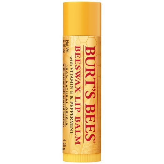 Burt's Bees 100% Natural Origin Moisturizing Lip Balm, Original Beeswax, 1 Tube