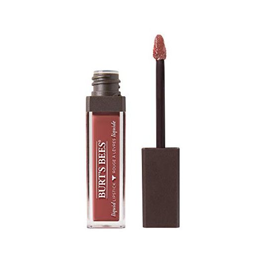 Burt's Bees 100% Natural Glossy Liquid Lipstick, Tidal Taupe, 1 Tube