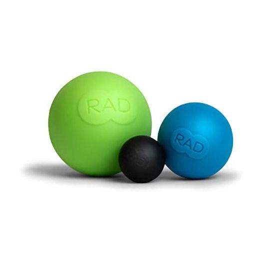 RAD Rounds I Set of 3 Massage Balls for Jaw, Hands and Plantar Fasciitis Myofascial Release, Mobility and Recovery