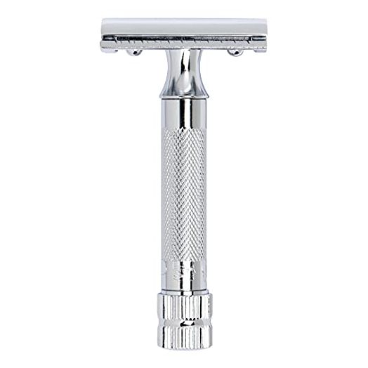 Merkur Mk34c Double Edge Razor with Heavy Duty Short Handle