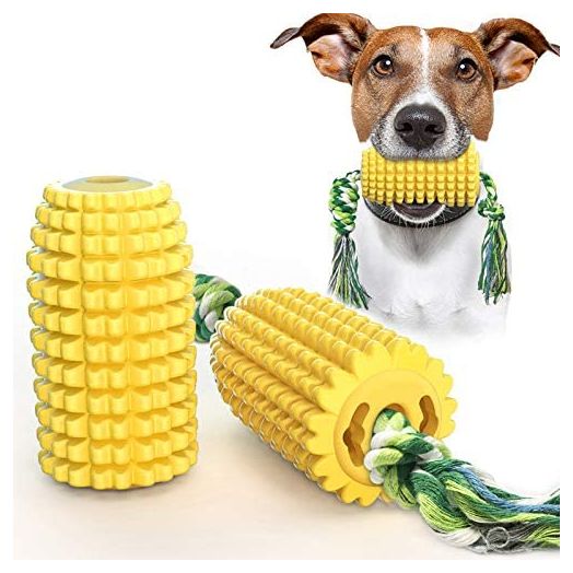 Dog Chew Toys, Puppy Toothbrush Clean Teeth Interactive Corn Toys, Dog Toys Aggressive Chewers Meduium Large Breed