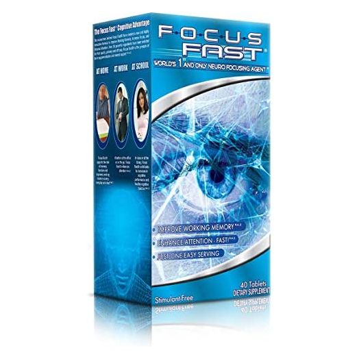 Focus Fast Supplement - World’s 1st & Only Neuro Focusing Nootropic Pill That Improves Memory, Focus and Cognition in as Little as 1 Hour