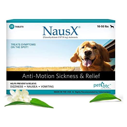 Nausx Anti Nausea/Motion Sickness Treatment and Preventative for Dogs