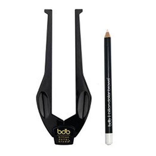 Billion Dollar Brows 2-Piece Brow Buddy Contour Stencil Microblading Kit for Symmetrical Eyebrows, Black | billion dollar brows