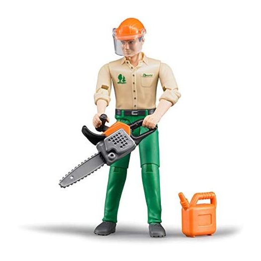 Bruder 60030 bworld Logging Man / Forestry Worker with Accessories