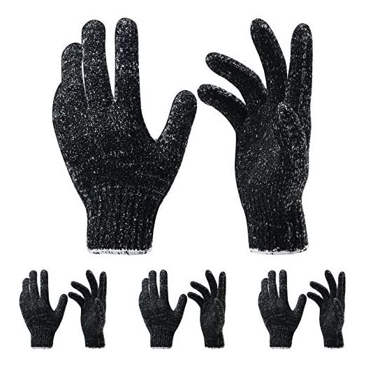 4 Pairs 8 Pcs Exfoliating Gloves for Shower - Premium Bath Gloves - Body Scrubber Gloves for Shower, Spa, Massage, Body Scrubs, Remove Dead Skin, Deep Cleaning