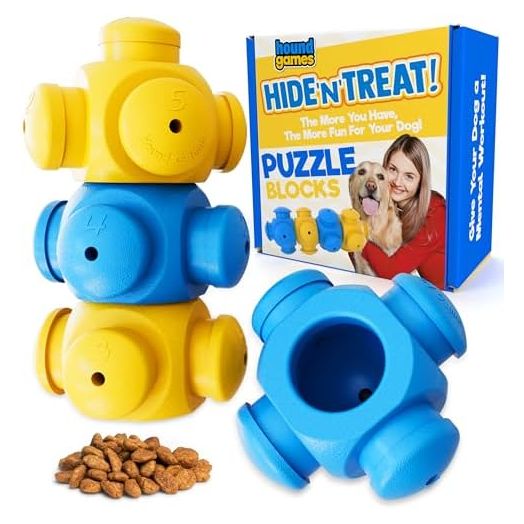 Dog Puzzle Toys for Boredom, Interactive Toys for Smart Dogs, Treat Dispensing Puzzles, for Large Dogs, for Medium Dogs, Dog Games, Boredom Busters for Dogs, Mental Enrichment Toys