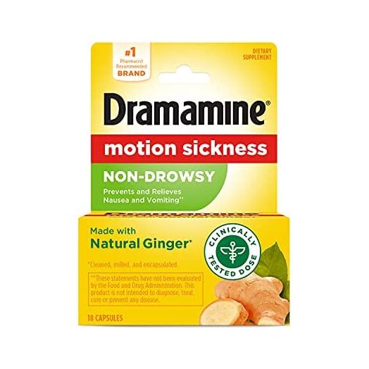 Dramamine Motion Sickness Non-Drowsy, 18 Count