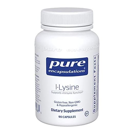 Pure Encapsulations L-Lysine, Amino Acid Supplement for Immune Support and Gum Health, 90 Capsules
