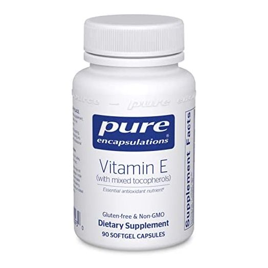 Pure Encapsulations Vitamin E (with Mixed Tocopherols) | Antioxidant Supplement to Support Cellular Respiration and Cardiovascular Health* | 90 Softgel Capsules