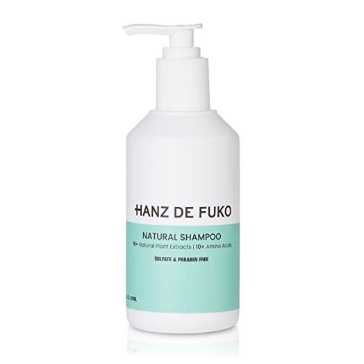 Hanz de Fuko Mens Natural Shampoo: High Performance Hair Cleanser (8oz), Sulfate and Paraben Free