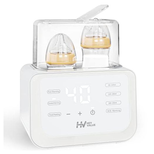 Bottle Warmer, 6-in-1 Fast Baby Bottle Warmer for Breastmilk and Formula, BPA Free Milk Warmer Food Heater with Timer & Automatic Shut-Off