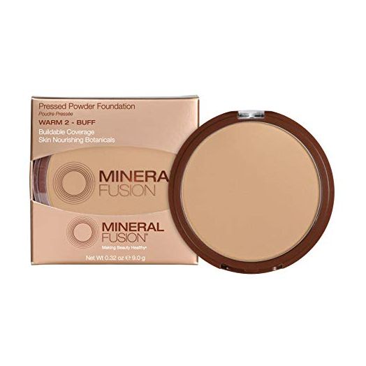 Mineral Fusion Pressed Powder Foundation, Warm 2, 9 g (Pack of 1)