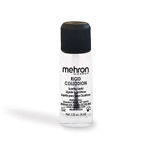 Mehron Makeup Rigid Collodion with Brush for Special Effects, Movies (.125 oz)